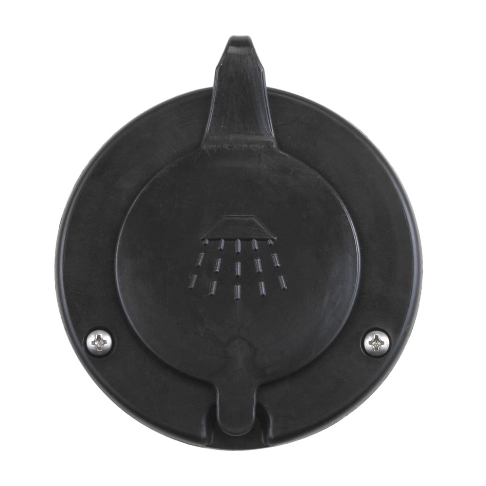 Scandvik - Black Cap & Container - For Scandvik Recessed Shower