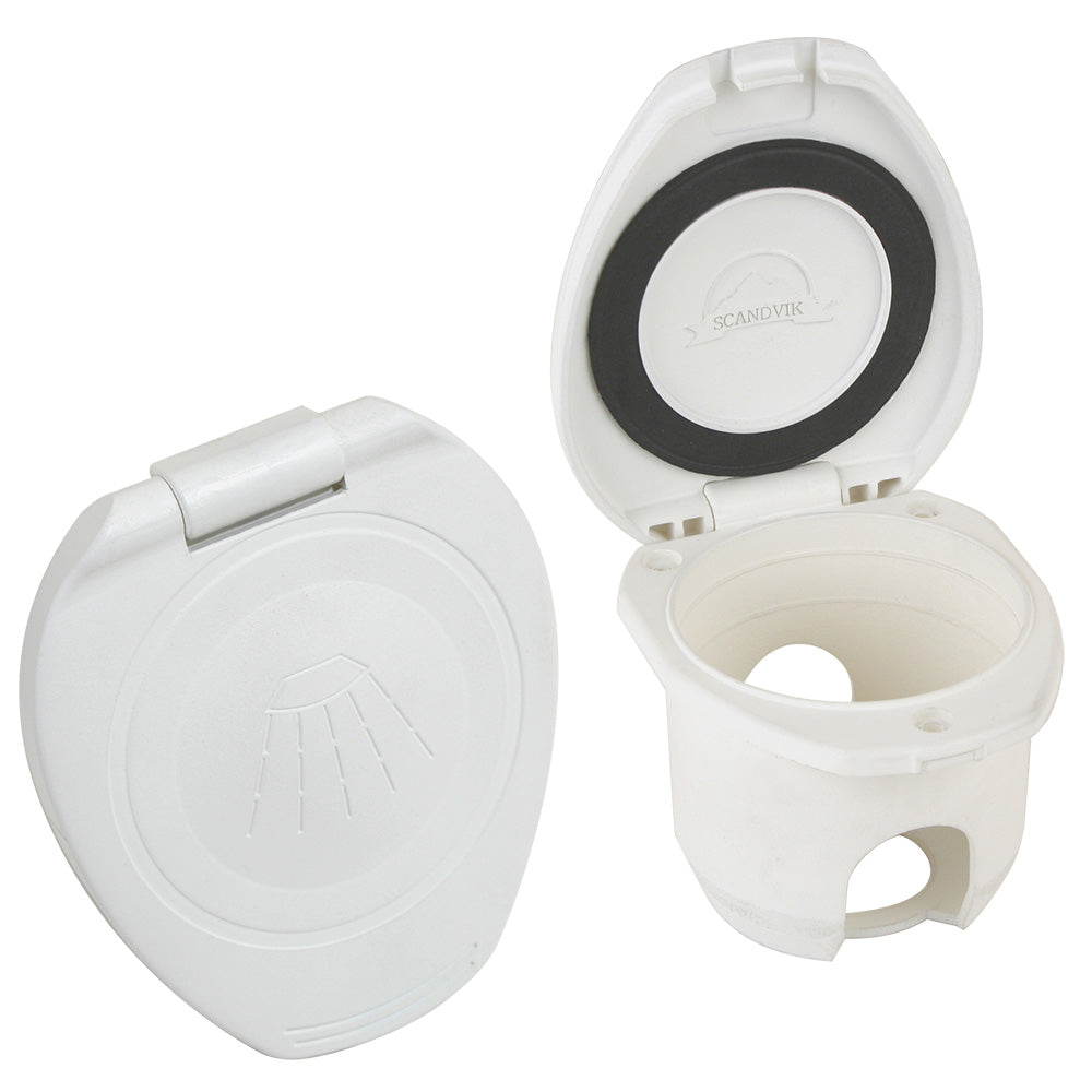 Scandvik - Replacement Cup & Cap - White, For Recessed Shower