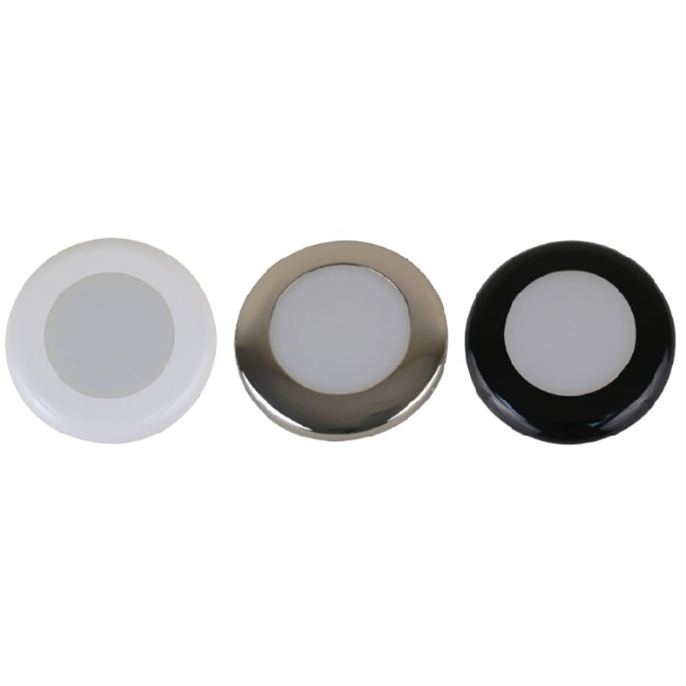 Scandvik - A3C Downlight Kit - Warm White w/ SS, White, & Black Trim Rings