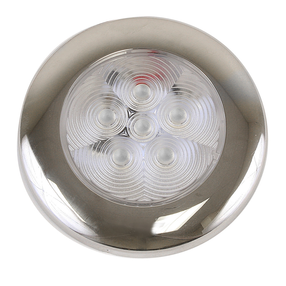 Scandvik - B3 Downlight - Surface Mount, Blue, SS Trim, IP67, 12/24V
