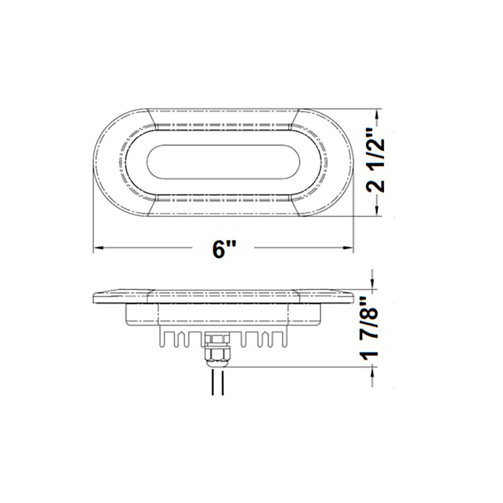 Scandvik - Flush Mount Spreader Light - 12/24 V, White
