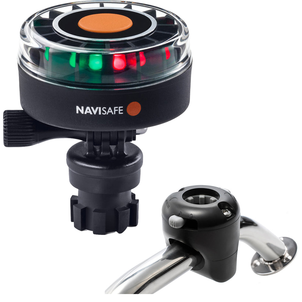 Navisafe - Navilight - 2NM, Tricolor, w/Navimount Base & Rail Mount, Black