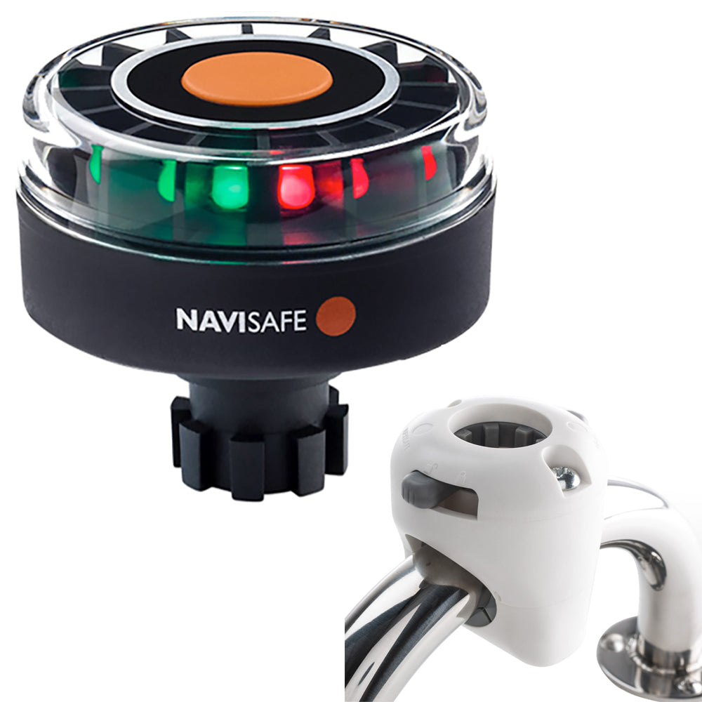 Navisafe - Navilight - Tricolor, 2NM, w/Navibolt Base & Rail Mount, White