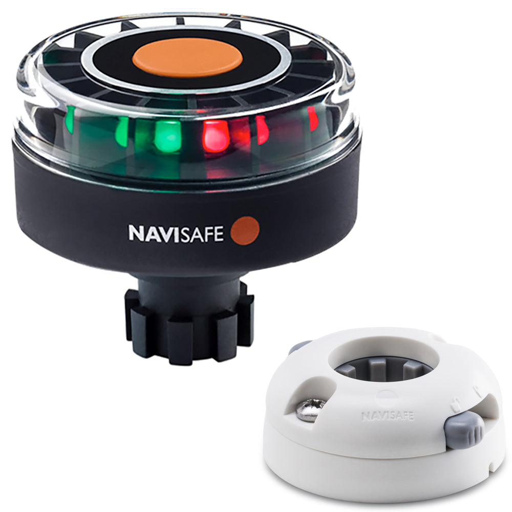 Navisafe - Navilight - Tricolor, 2NM, w/Navibolt Base & Horizontal Mount, White