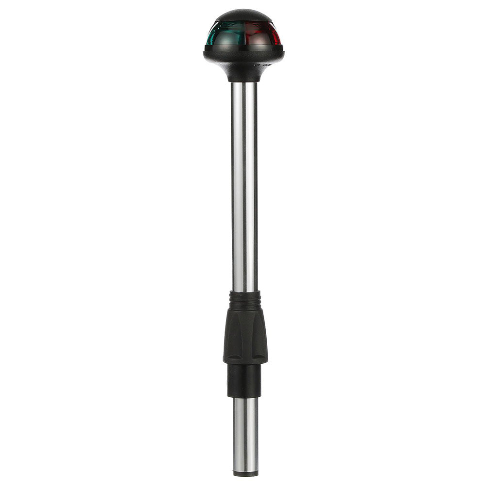Attwood Marine Pulsar Bi-Color Stowaway Pole Light, 10 in Straight, 2-Pin Locking-Collar, 1-Mile