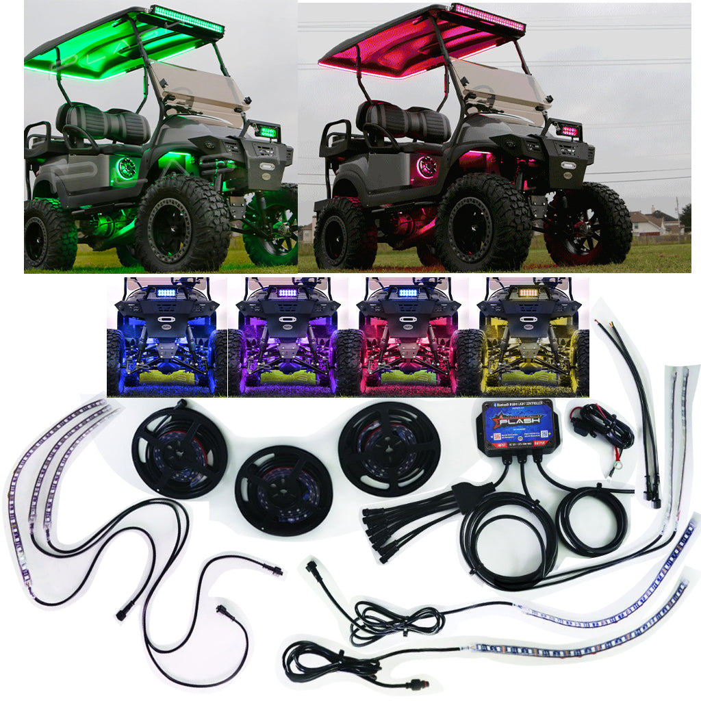 Plash - Ultimate Golf Cart RGB Lighting Kit - 12V DC