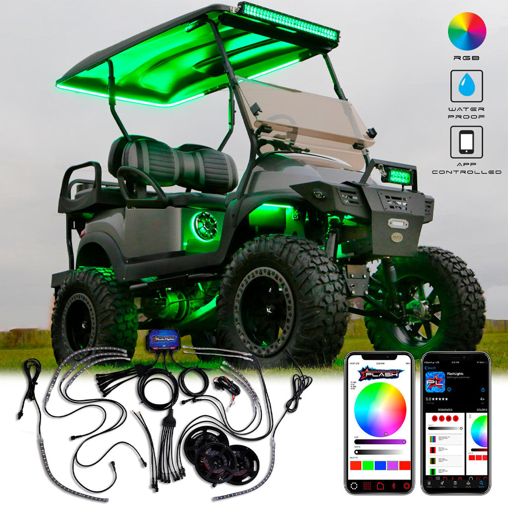Plash - Ultimate Golf Cart RGB Lighting Kit - 12V DC