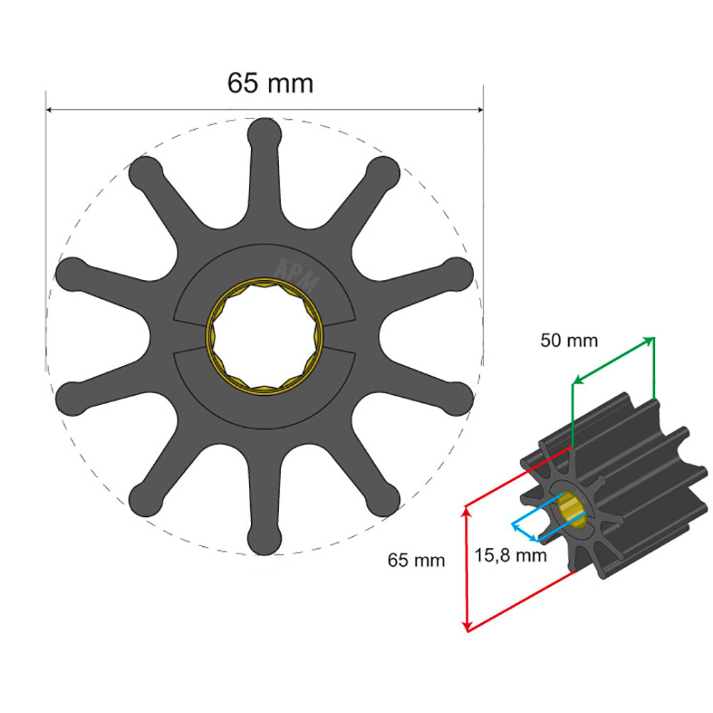 Albin - Premium Impeller - 10 Blade