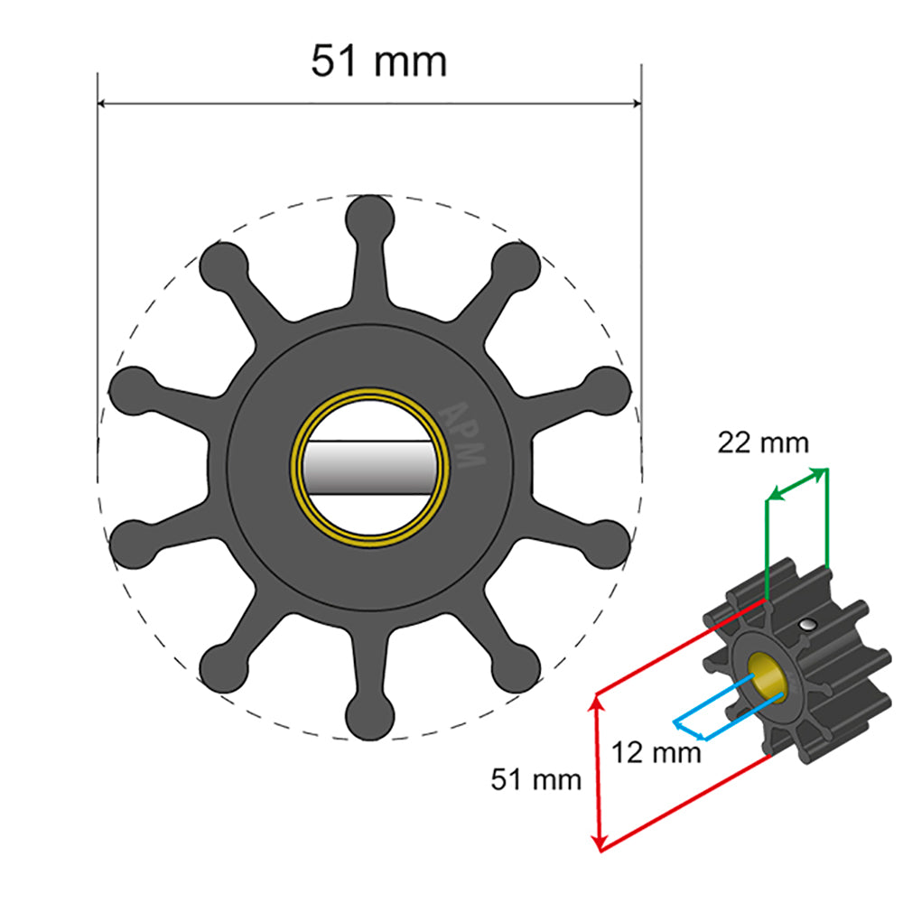 Albin - Premium Impeller - 10 Blade