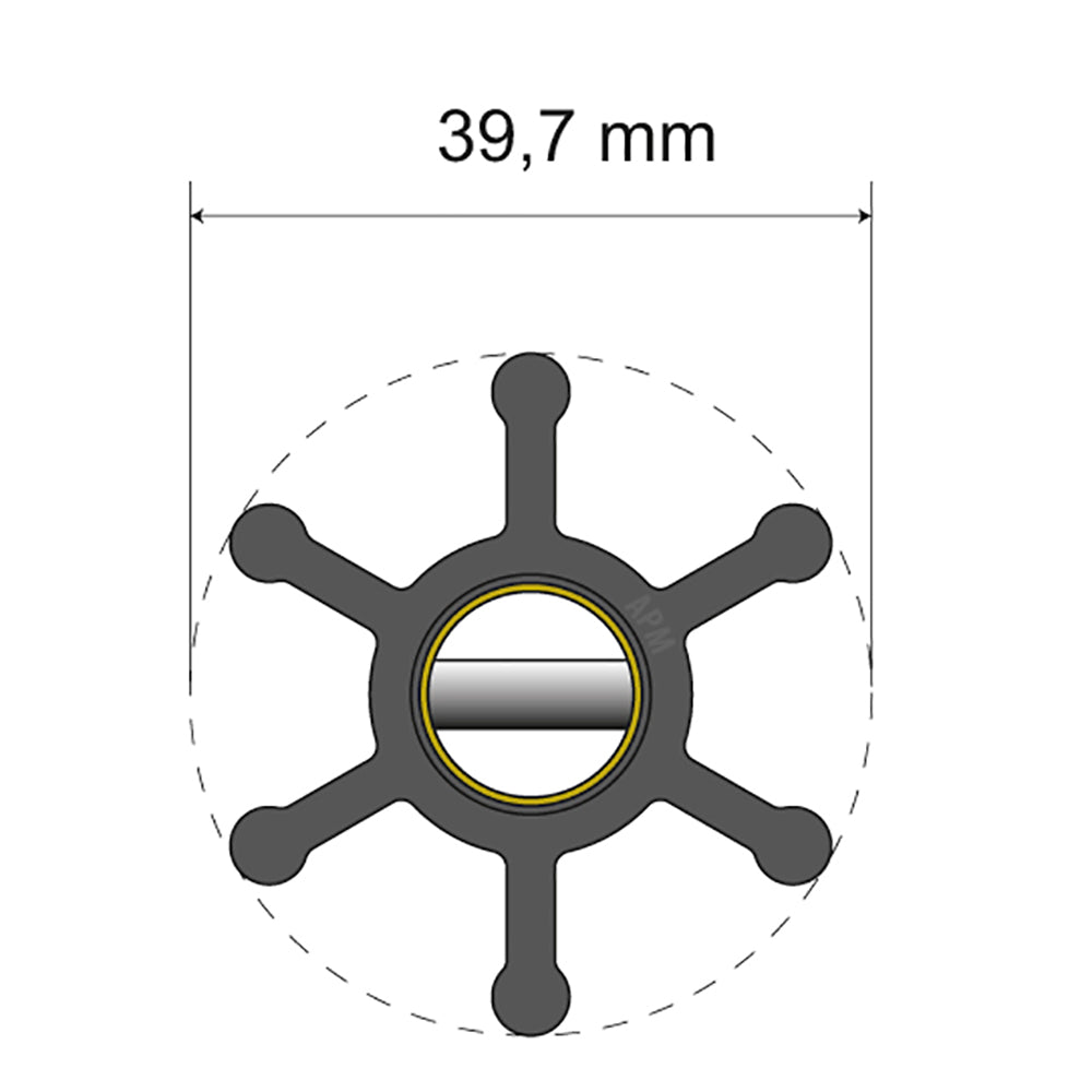 Albin Pump Marine - Premium Impeller - 6 Blade