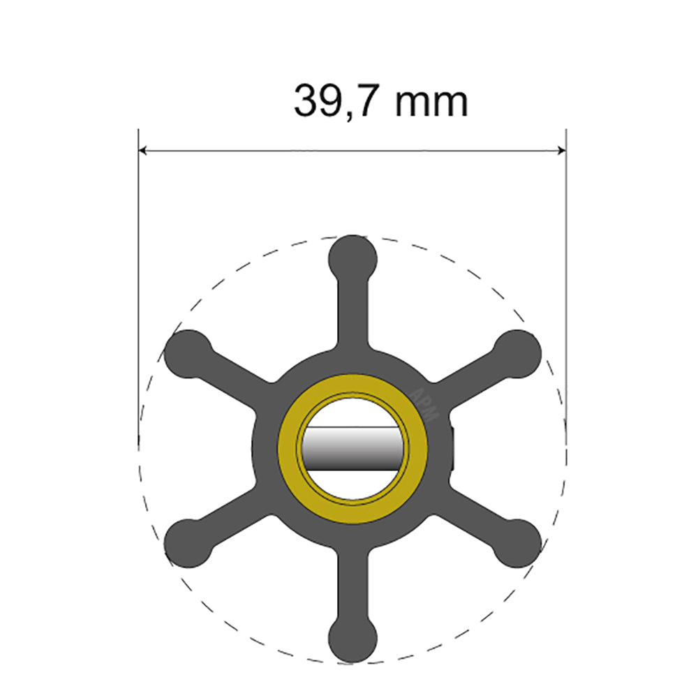 Albin Pump Marine - Premium Impeller - 6 Blade
