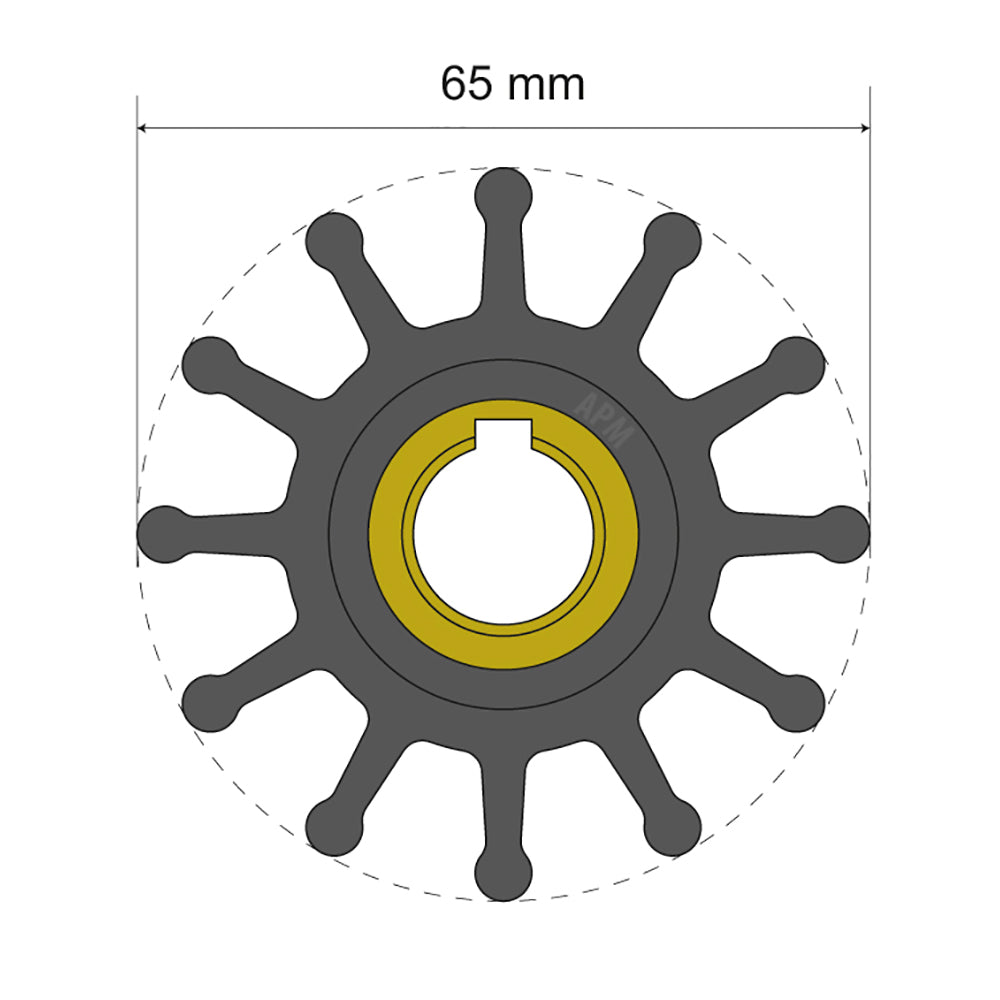 Albin Pump Marine - Premium Impeller - 12 Blade