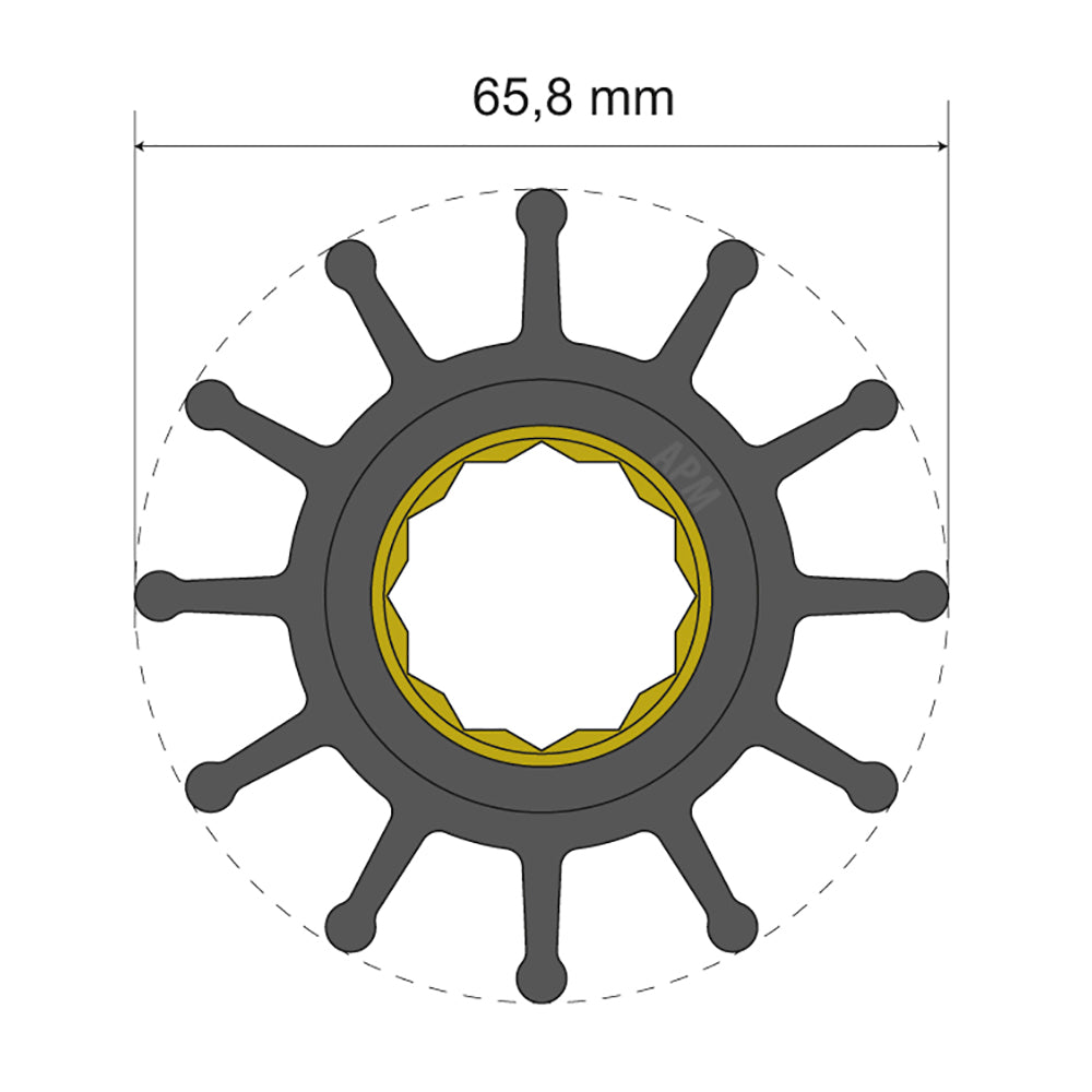 Albin Pump Marine - Premium Impeller - 12 Blade