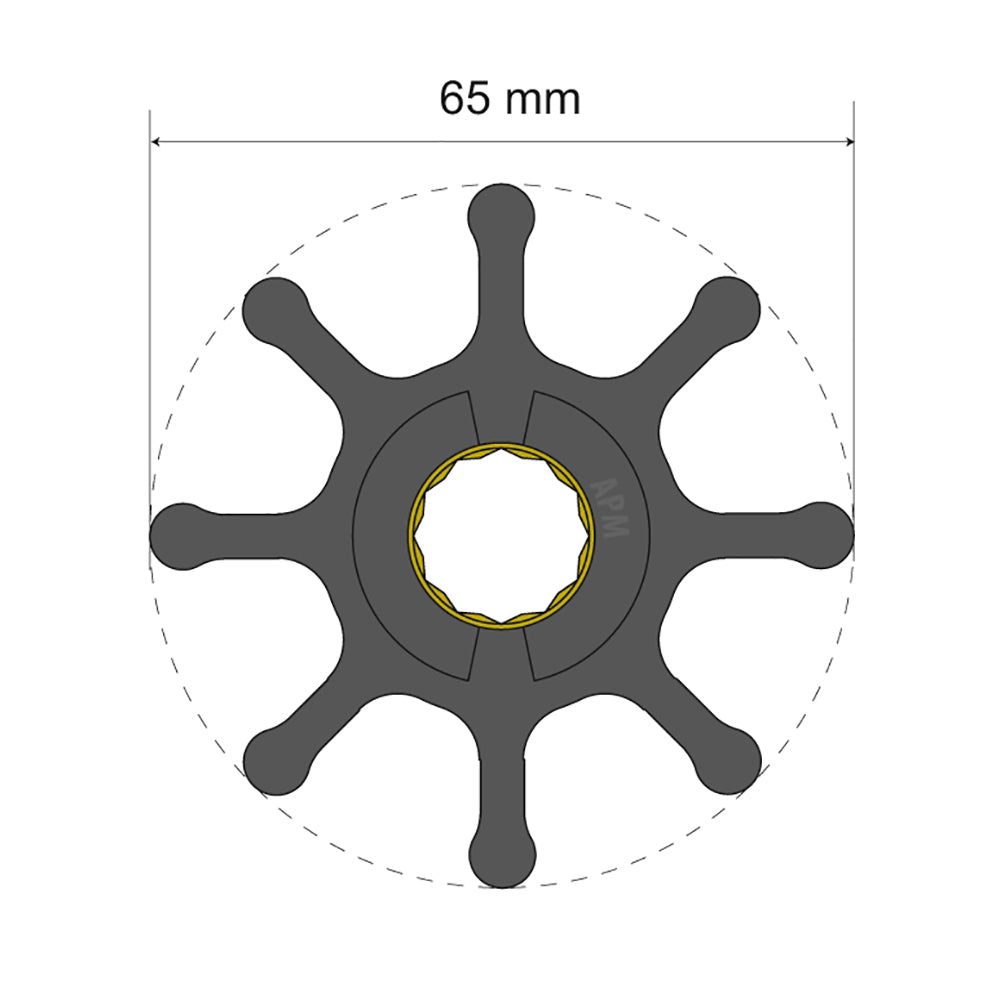 Albin Pump Marine - Premium Impeller - 8 Blade