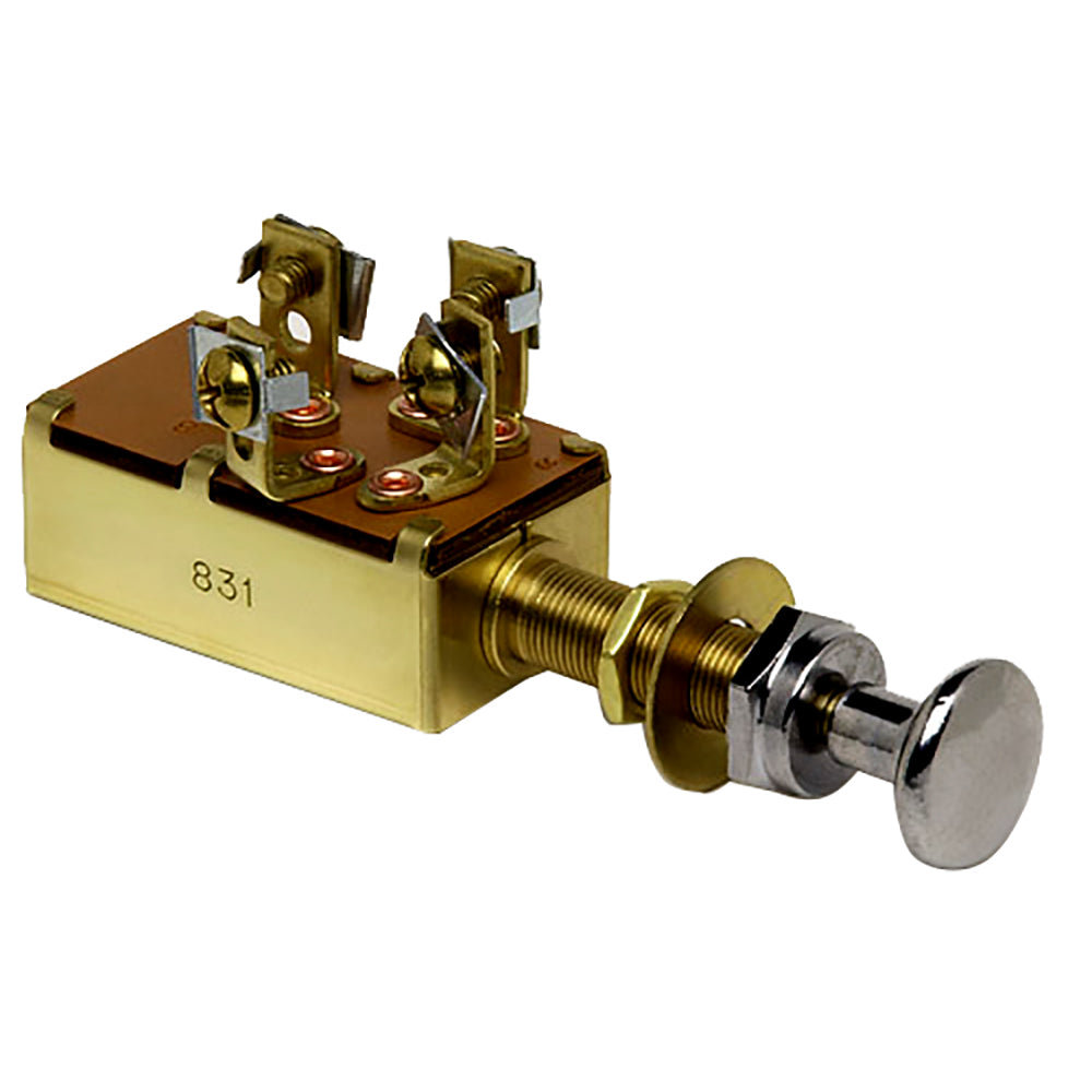 Cole Hersee - Push Pull Switch SPDT - Off-On-On, 4 Screw