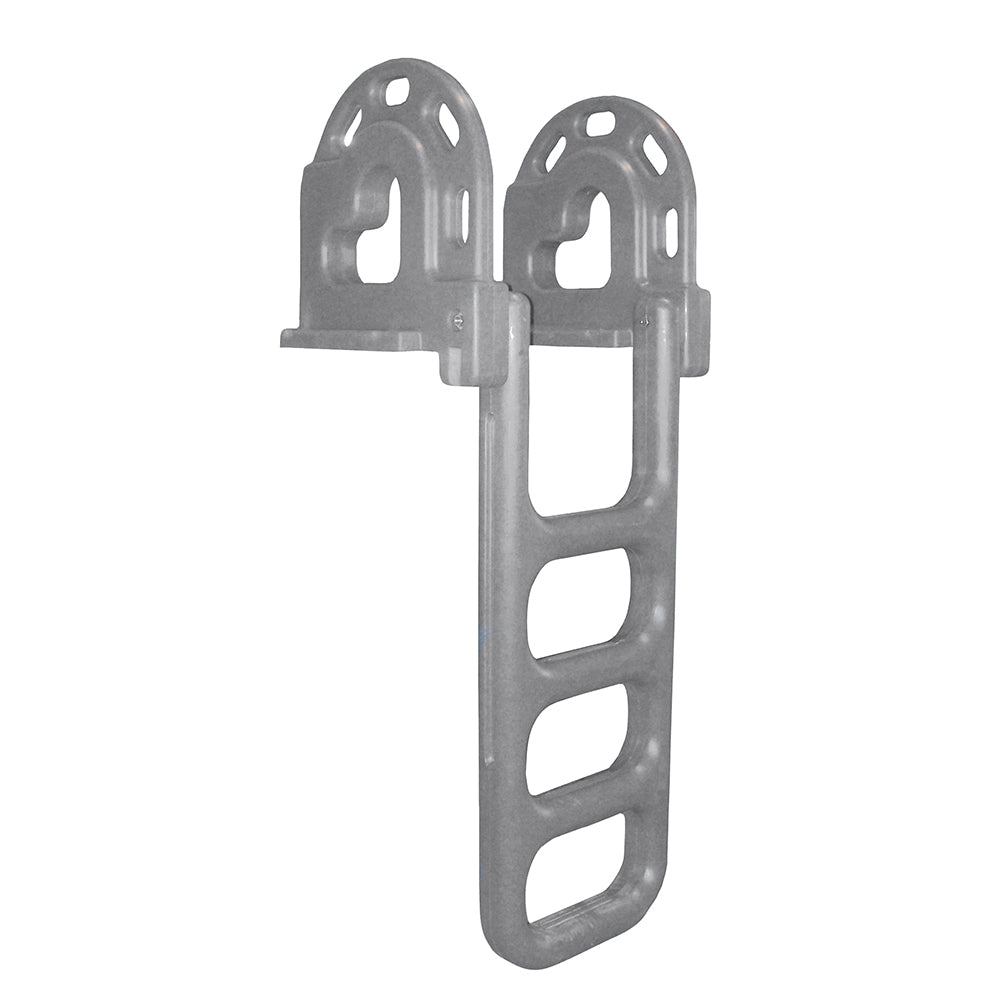 Dock Edge - Dock Ladder - Grey, Polyethylene, Roto Molded, 4 Step