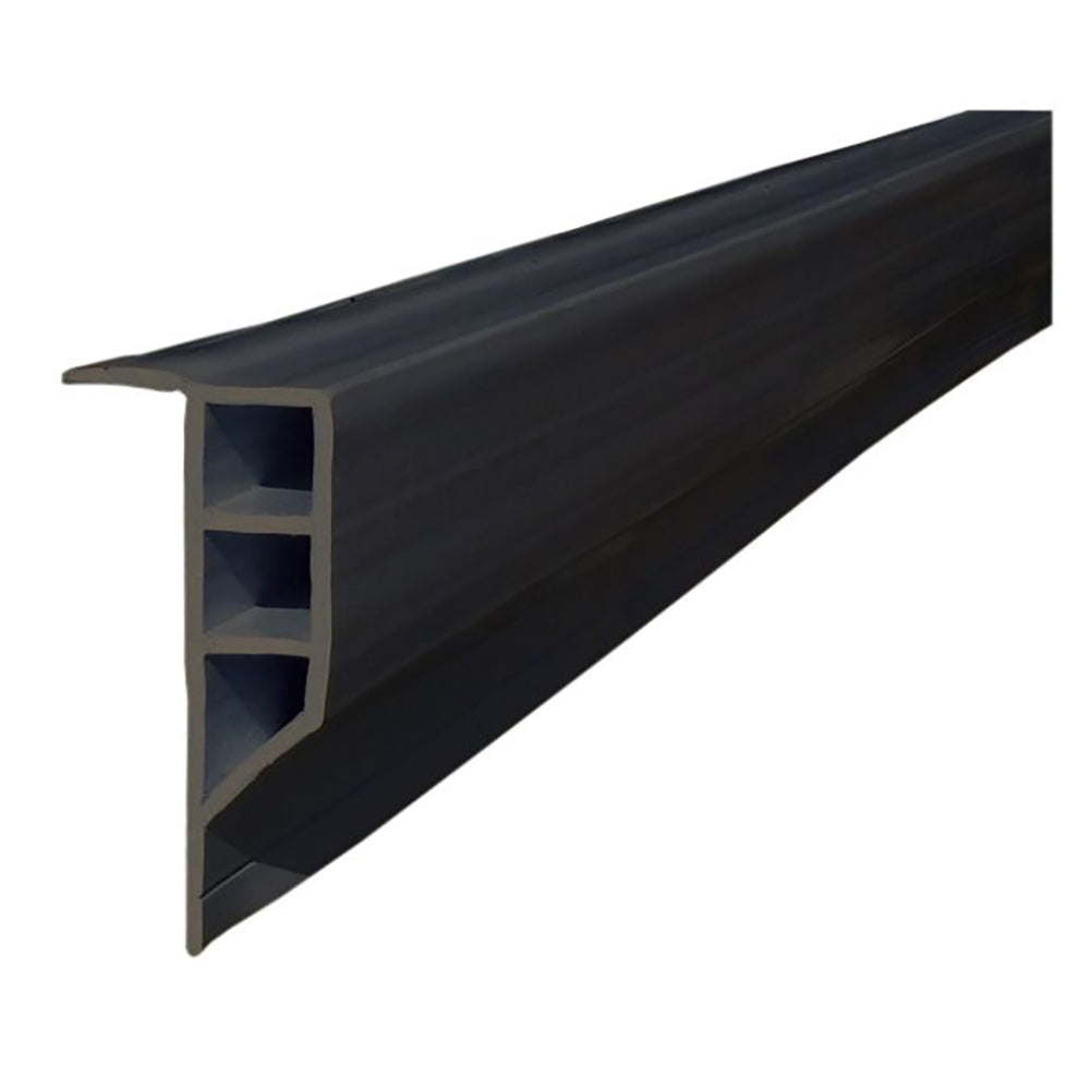 Dock Edge - Standard PVC Full Face Profile - 16' Roll, Black