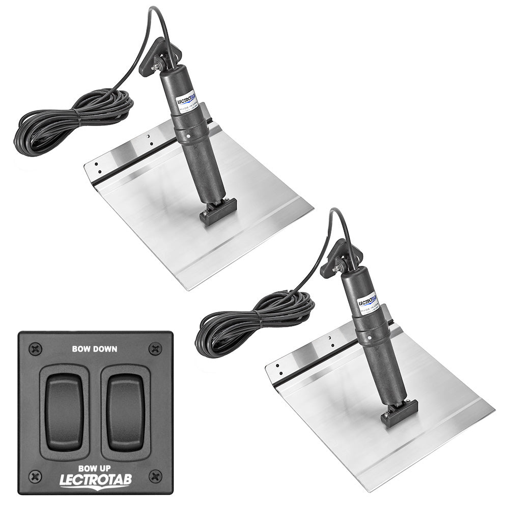 Lectrotab - XKA Alloy Trim Tab Kit - Aluminium, Rocker Switch