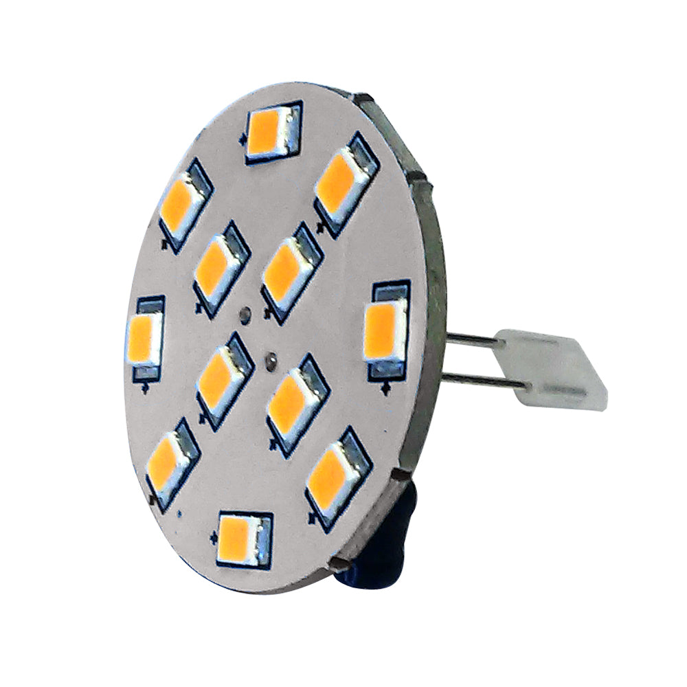 Lunasea - LED Light Replacement Bulb - G4, 10-30VDC, 2W, 140 Lumens, Warm White