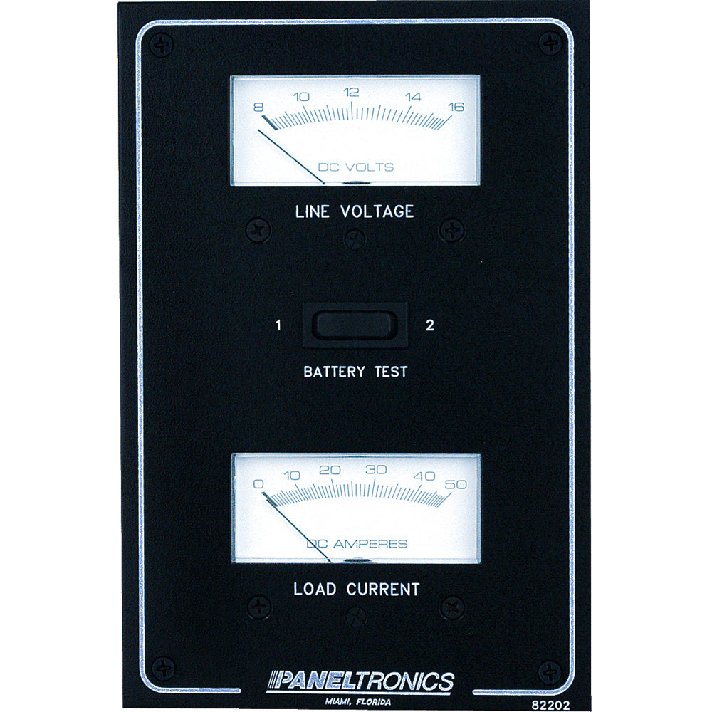 Paneltronics - Standard DC Meter Panel - Voltmeter & Ammeter