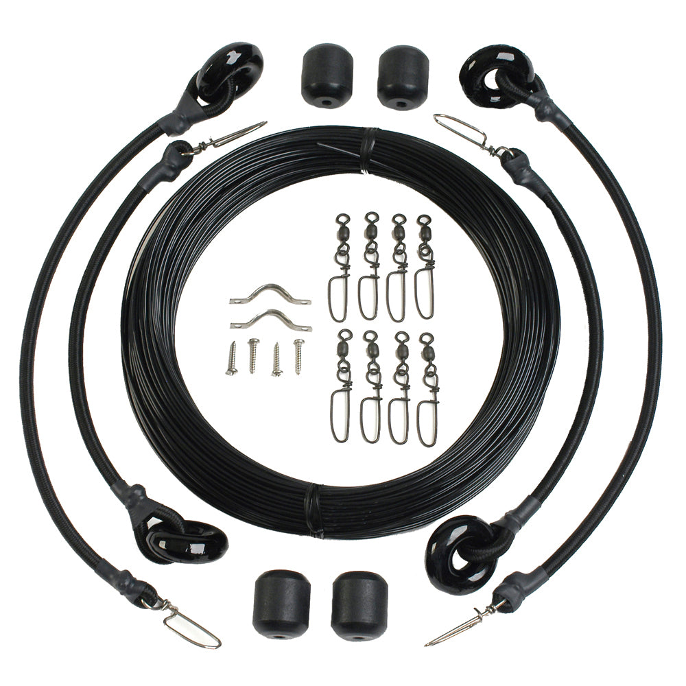 Lee's Tackle - Deluxe Rigging Kit - Double Rig Up To 37ft, Black Mono
