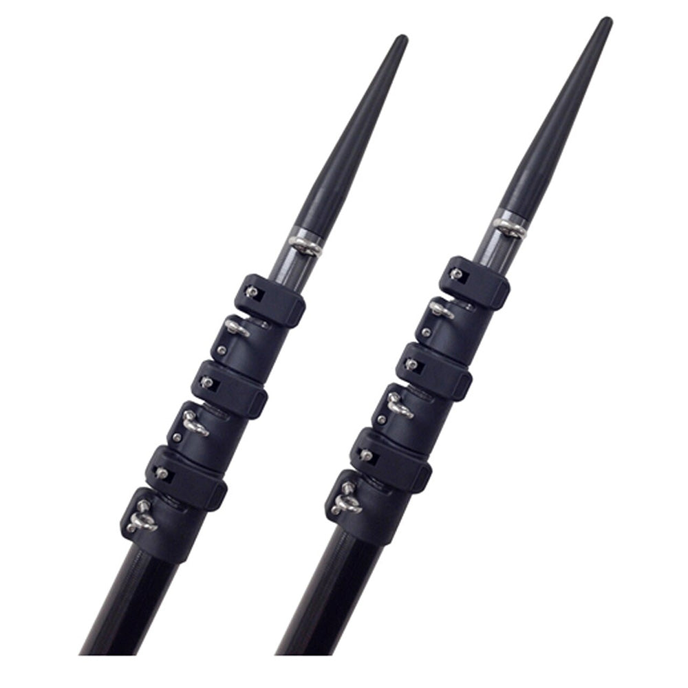 Lee's Tackle - Telescoping Carbon Fiber Outrigger Poles Sleeved - For TACO Bases