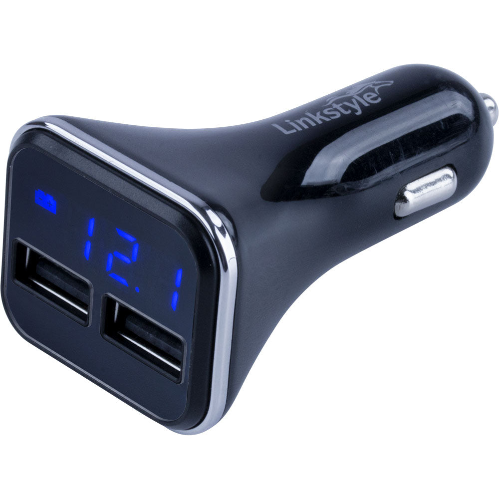 Sea-Dog - Dual USB Power Plug - Voltage, Amp Meter