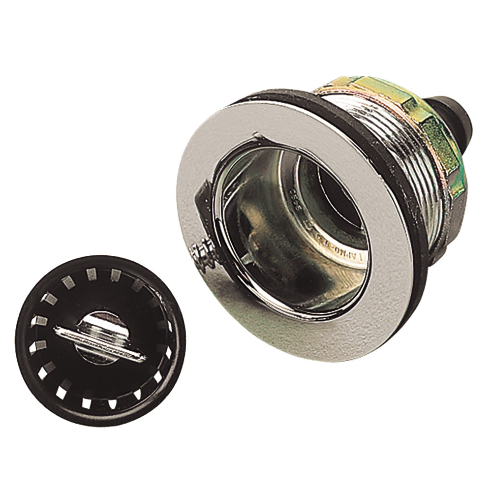 Sea-Dog - Sink Drain - Strainer, 2" Openings, 5/8" Barb