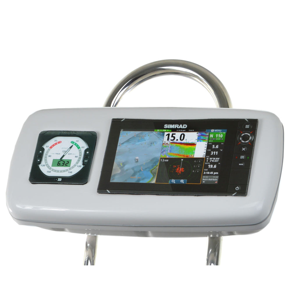 NavPod - GP1040-13 SystemPod Pre-Cut - For Simrad NSS9 evo2, B&G Zeus, 1 Instrument, For 9.5" Wide Guard