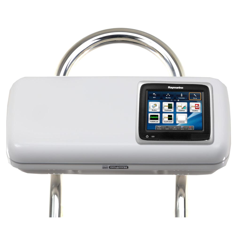NavPod - GP1507 SystemPod Pre-Cut - For Raymarine a65,a67,a68, With Space On The Left, For 9.5" Wide Guard