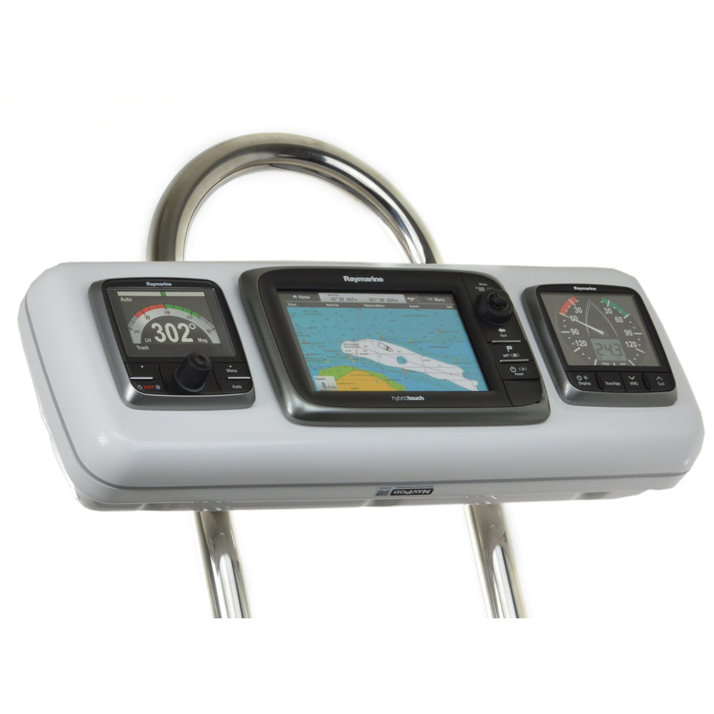 NavPod - GP1604 SystemPod Pre-Cut - For Raymarine e7, e7D, 2 Instruments, For 9.5" Wide Guard