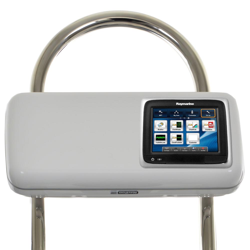 NavPod - GP2507 SystemPod Pre-Cut - For Raymarine a65, a67, a68, With Space On The Left, For 12" Wide Guard