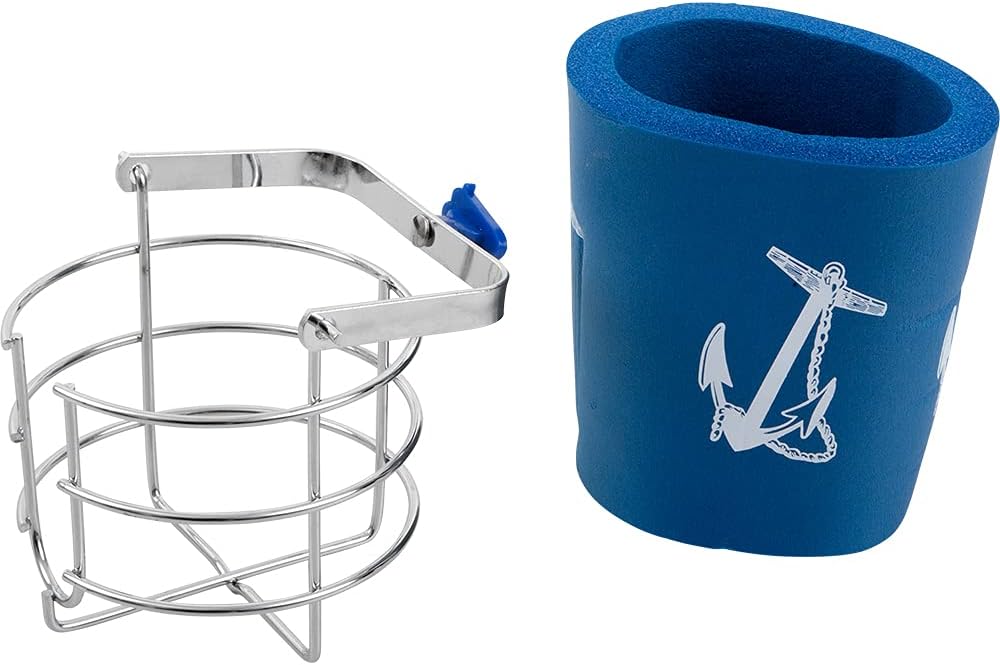 Sea-Dog - Swivel Beverage Holder - Chrome, Brass