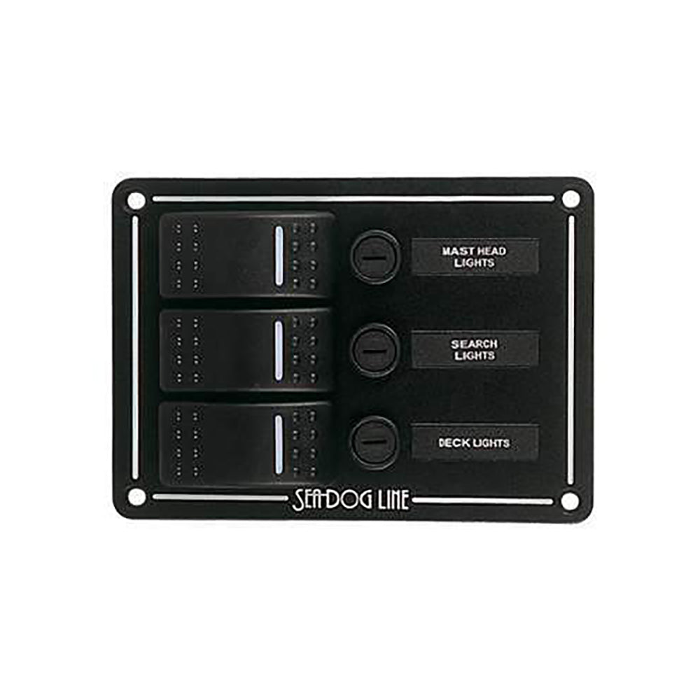 Sea-Dog - Rocker Switch Panel - 3 Circuit