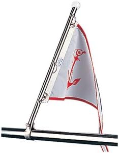 Sea-Dog - Pulpit Flagpole - Stainless Steel
