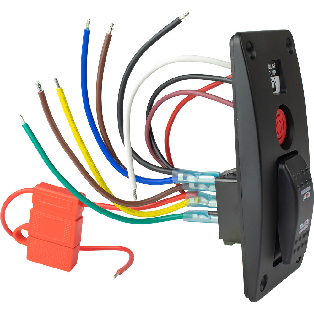 Sea-Dog - Bilge Pump Water Alarm Panel - Switch