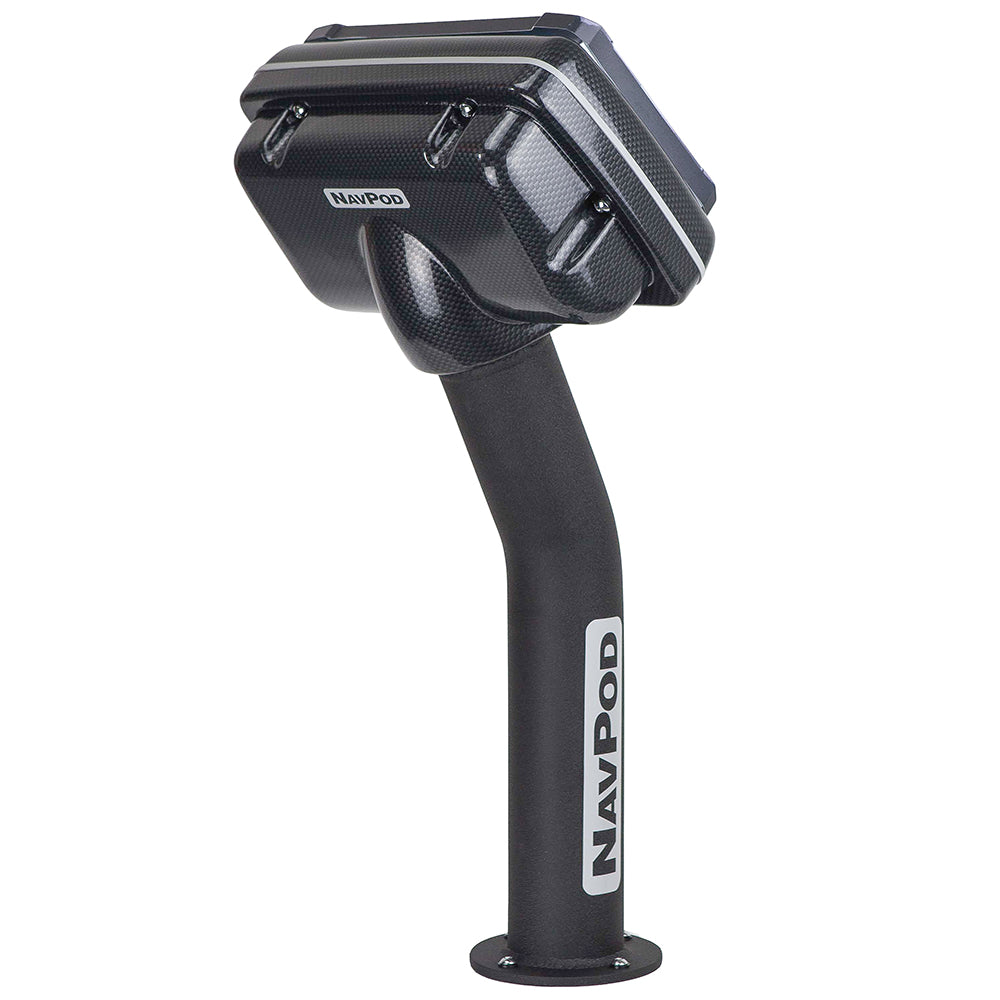 NavPod - PED4600-05 PedestalPod Pre-Cut - For Lowrance HOOK-9 Fishfinder, Chartplotter, Carbon Black