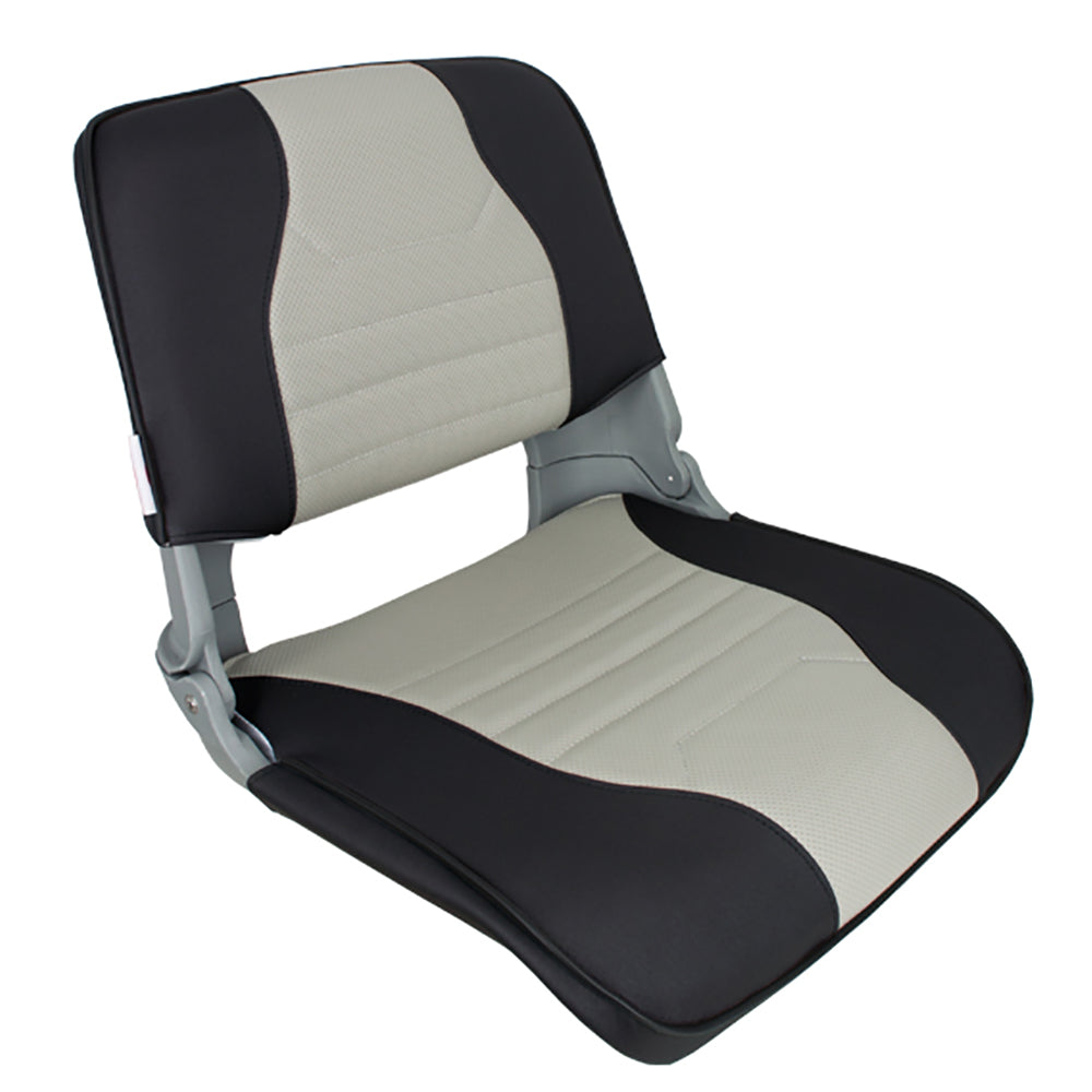 Springfield Marine - Skipper Deluxe Folding Seat - Charcoal, Grey