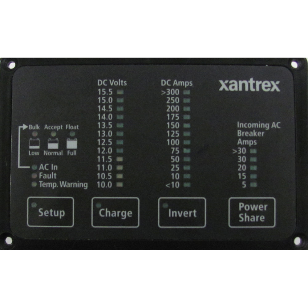 Xantrex Heart - Inverter/Charger Remote Control - FDM-12-25 Remote Panel, Battery Status, Freedom