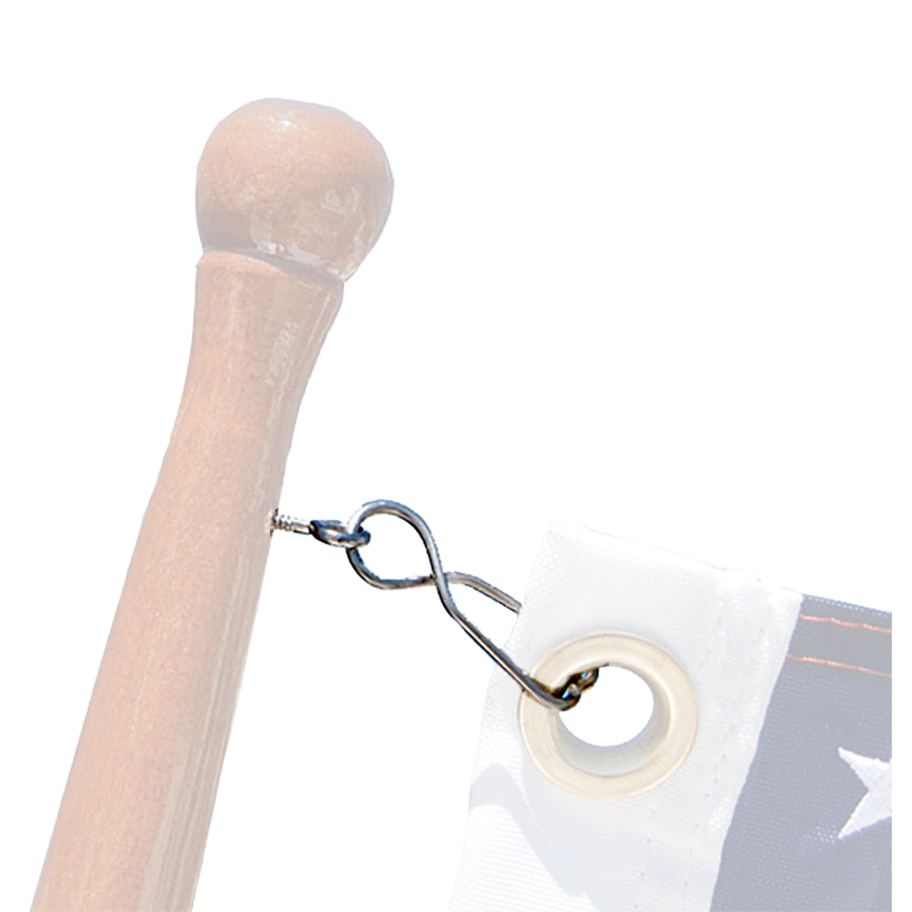 Taylor Made - Skipper Flag Clips - With SS Screw Eyes (4pk)