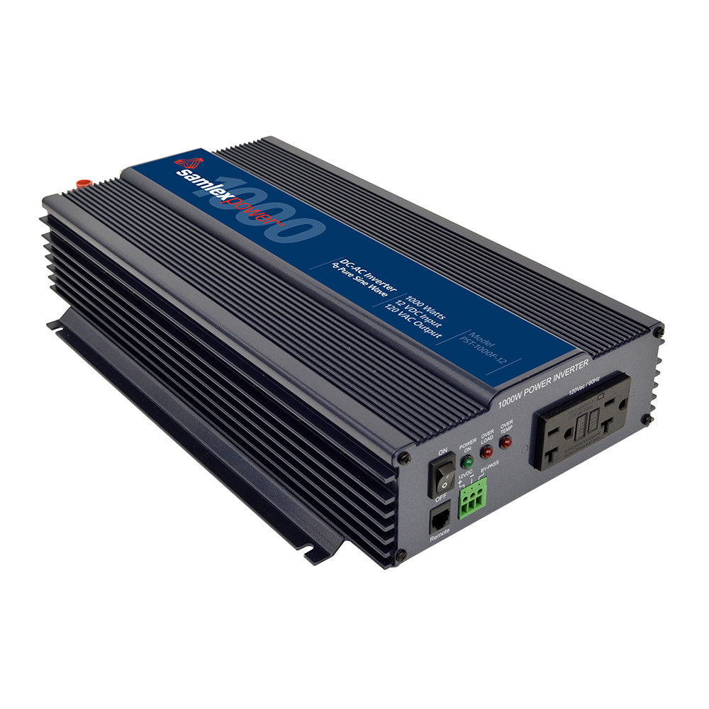 Samlex - Pure Sine Wave Inverter - 12V Input, 120VAC Output, 1000W