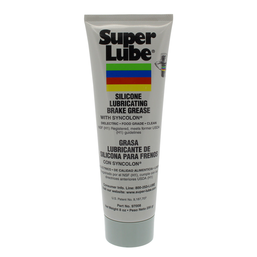 Super Lube - Silicone Lubricating Brake Grease - With Syncolon, 8oz Tube