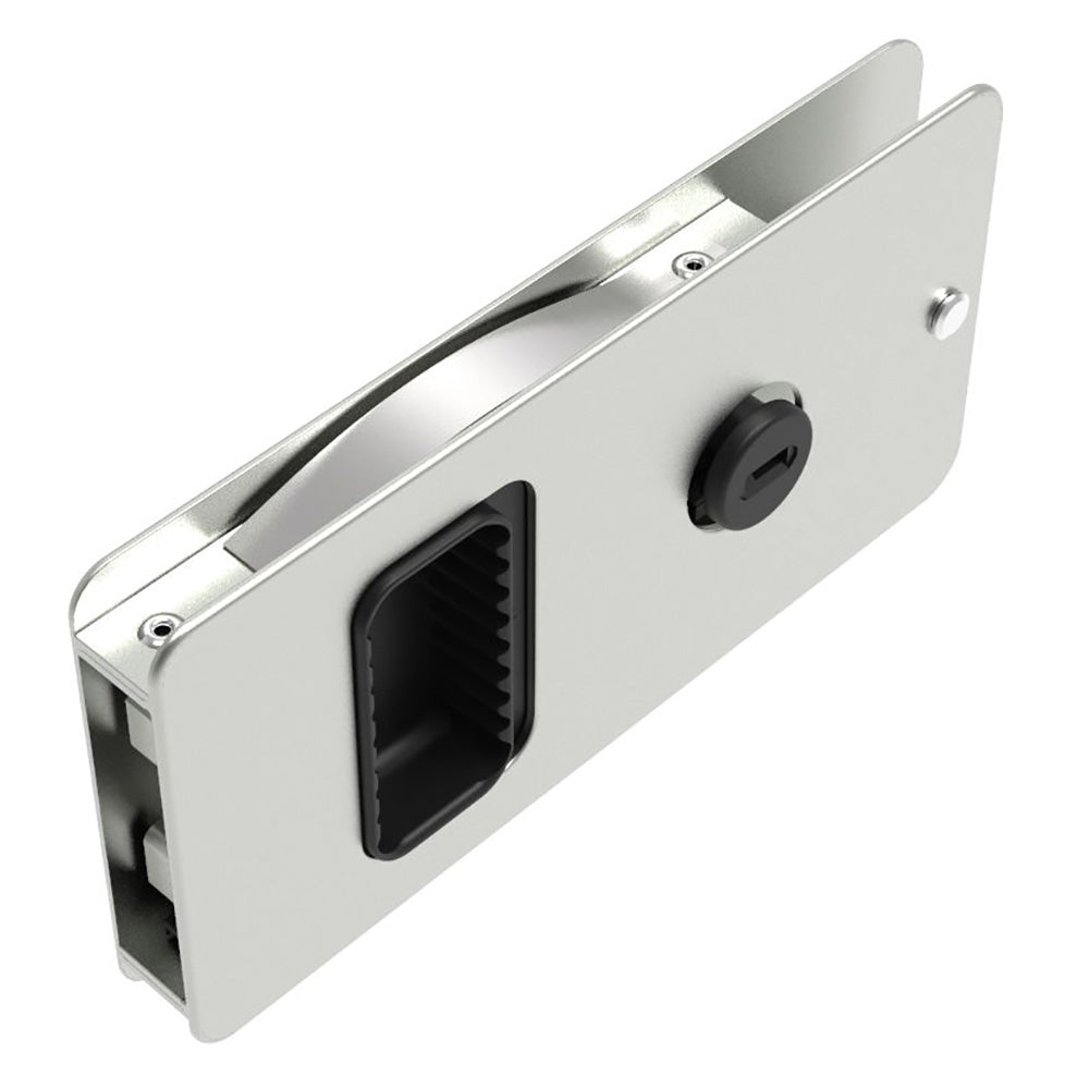 Southco - Flush Sliding Door Latch - Square, Aluminum