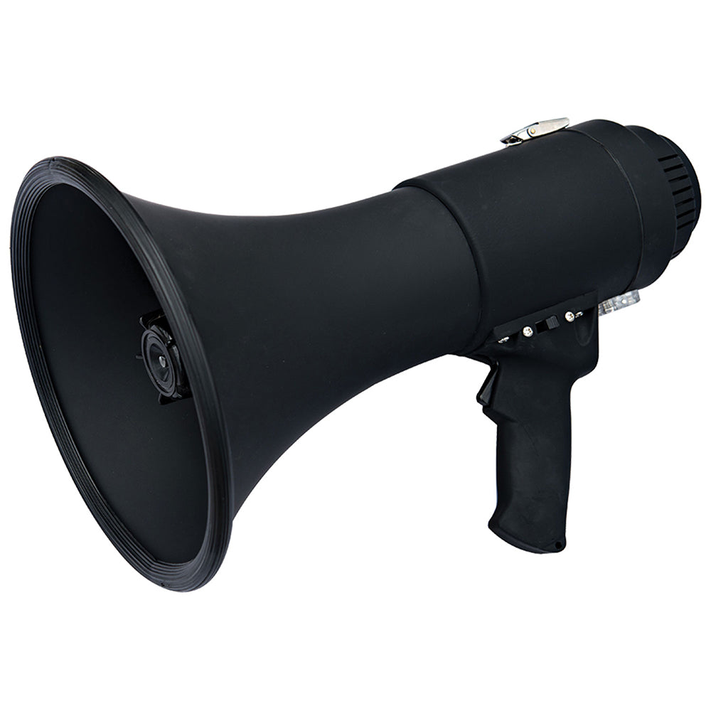 Speco - All-Black Deluxe Megaphone - With Siren, 15W