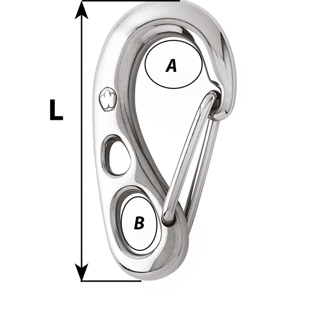 Wichard Marine - HR Safety Snap Hook - 100mm Length, 3-15/16"