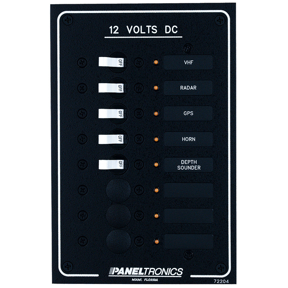 Paneltronics - Standard DC Breaker Panel - LEDs