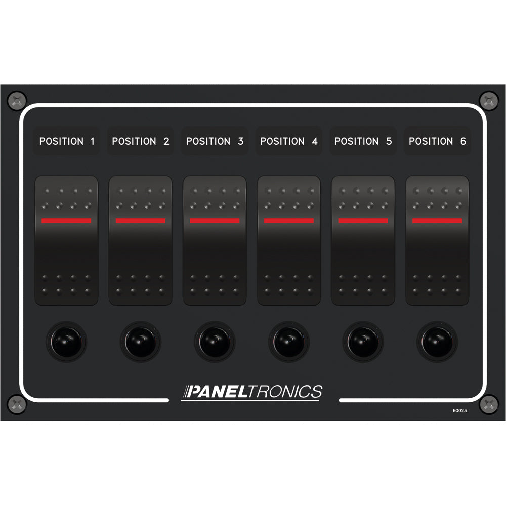 Paneltronics - Waterproof Panel Circuit Breaker - DC, Illuminated Rocker Switch