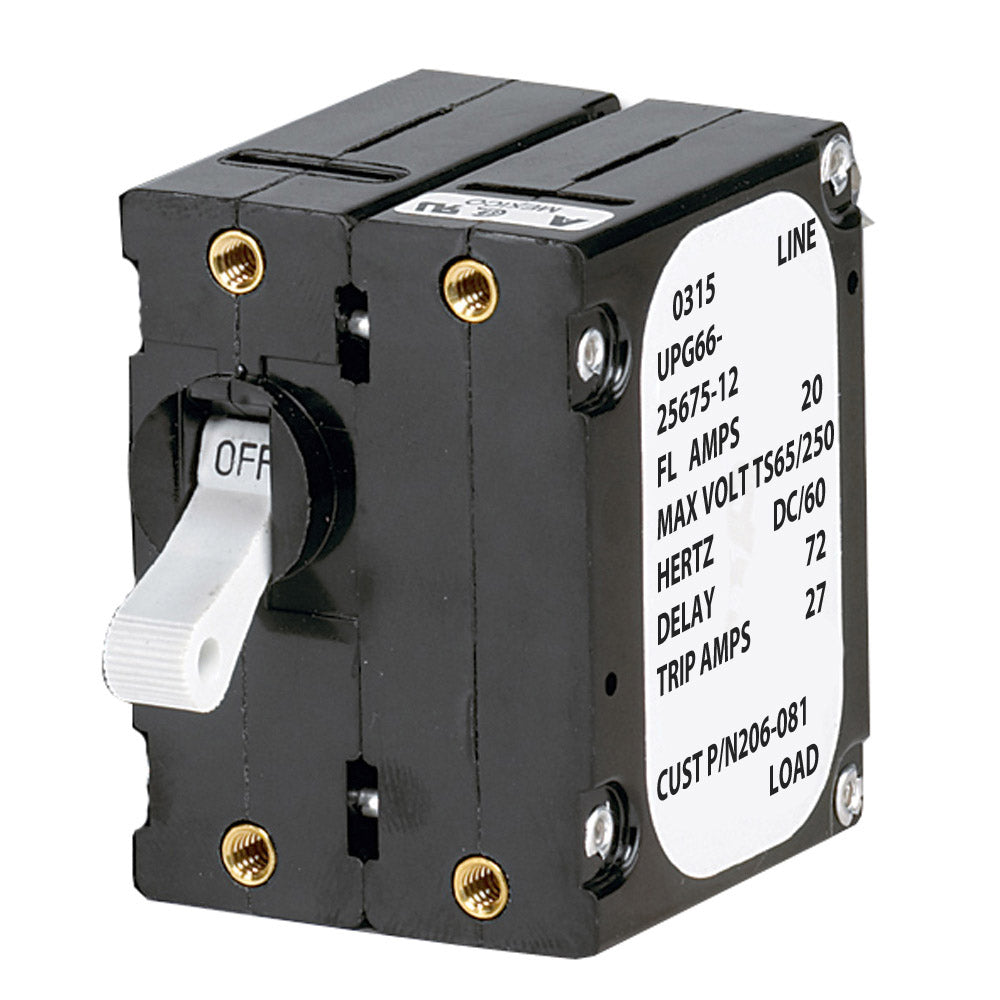 Paneltronics - 'A' Frame Magnetic Circuit Breaker - Double Pole