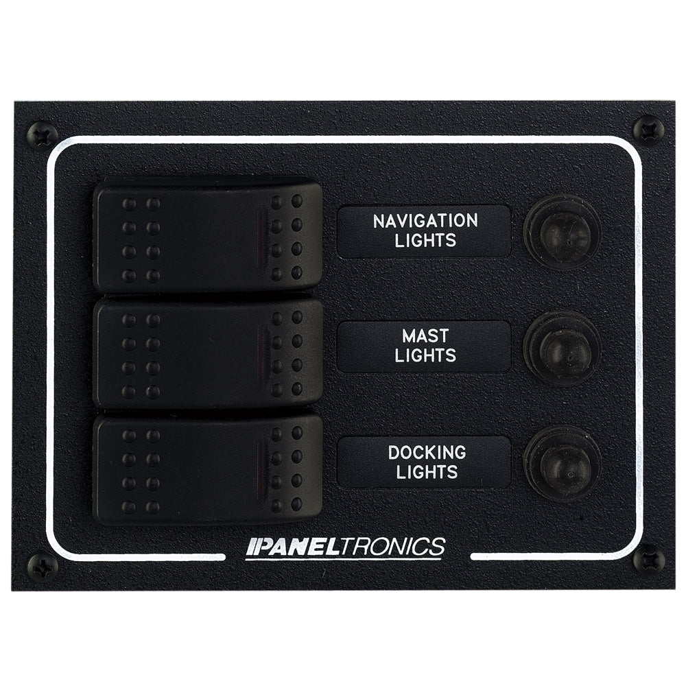 Paneltronics - Waterproof DC Circuit Breaker Panel - Lighted Rocker, CB