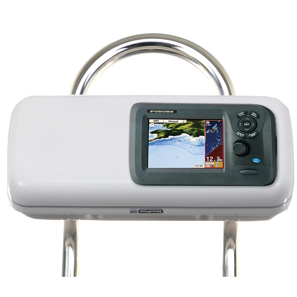 NavPod - GP1505 SystemPod Pre-Cut - For Furuno GP1670, GP1670F, 5.7", With Space On The Left, For 9.5" Wide Guard